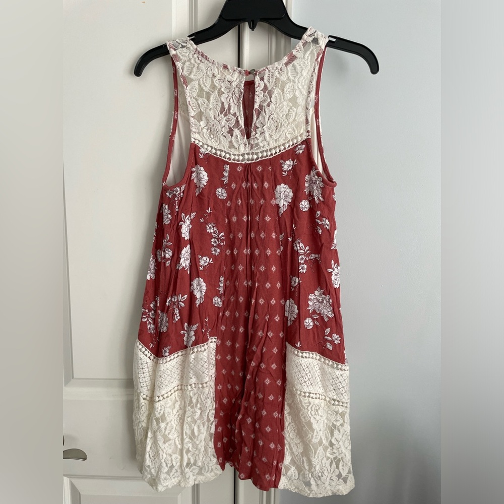 Burnt orange sleeveless mini dress Altar’d State size M